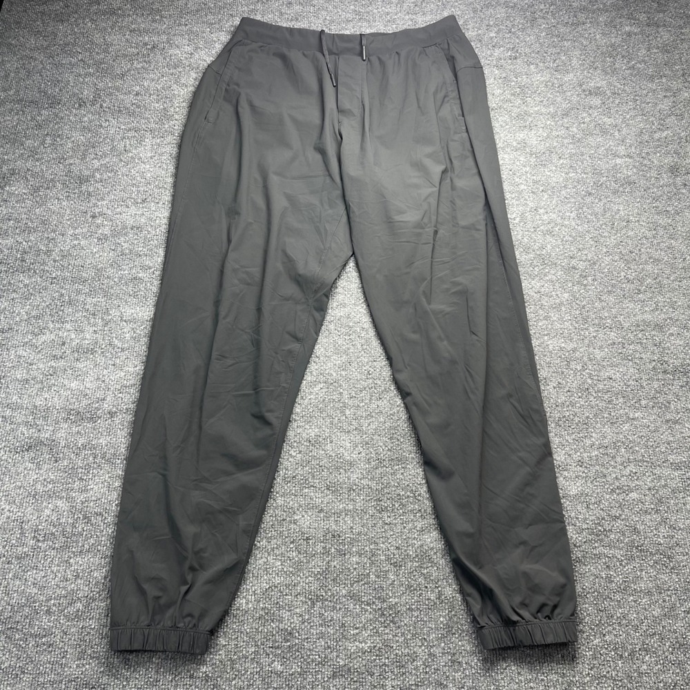 Lululemon Surge Jogger Mens Large Dark Grey Running Training Pants Zipper Cuffs - Picture 1 of 6